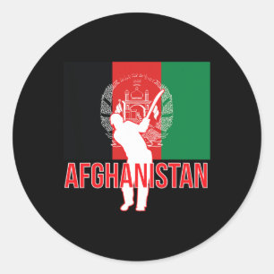 Afghanistan Cricket Jersey - Afghanistan Cricket T Classic Round Sticker