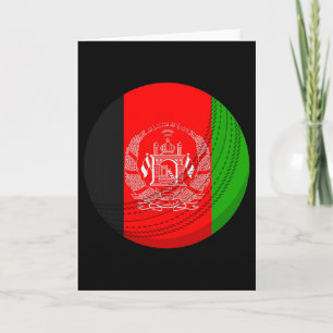 Afghanistan Cricket Ll Afghan Cricket Fan Flag Card