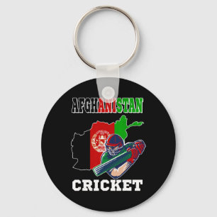 Afghanistan Cricket Player Flag Jersey Afghan Spor Key Ring