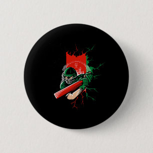 Afghanistan Cricket T Shirt Kit Gift For Afghani F 6 Cm Round Badge