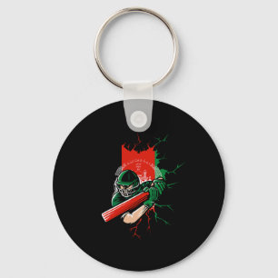 Afghanistan Cricket T Shirt Kit Gift For Afghani F Key Ring