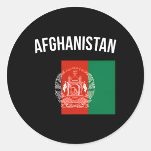 Afghanistan Flag Afghan Afghanistan Classic Round Sticker