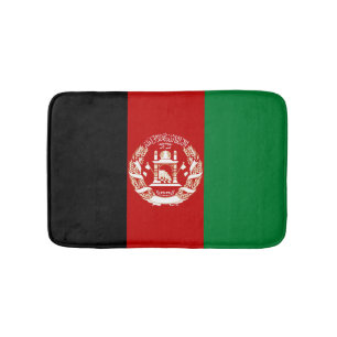 Afghanistan flag bath mat