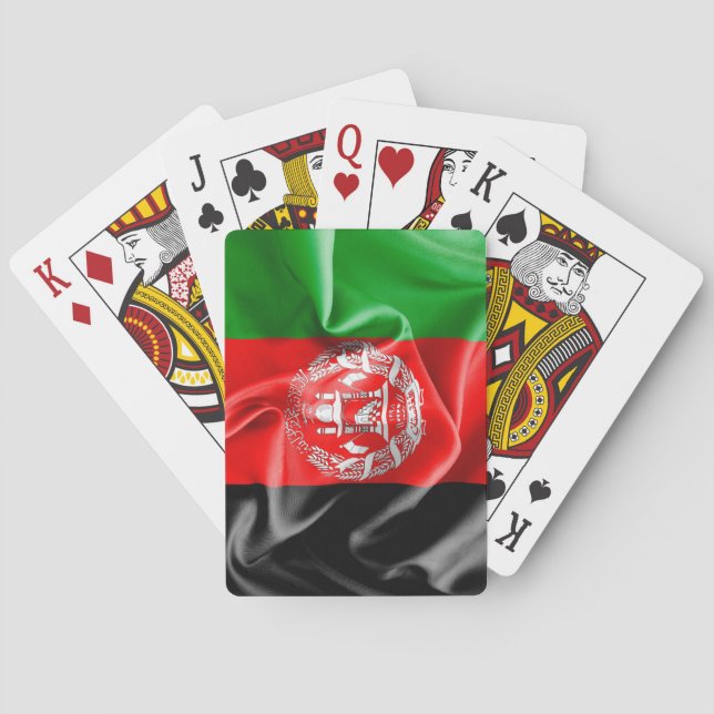 Afghanistan Flag Bicycle Playing Cards (Back)