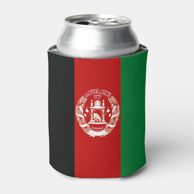 Afghanistan flag can cooler (Can Front)