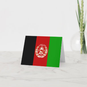 Afghanistan Flag Card