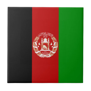 Afghanistan Flag Ceramic Tile