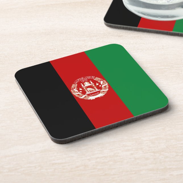 Afghanistan flag coaster (Left Side)