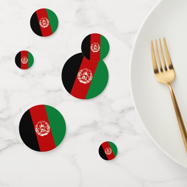 Afghanistan flag confetti (Group)