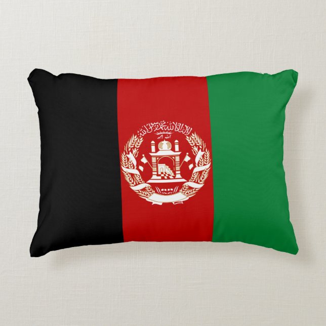 Afghanistan flag decorative cushion (Front)
