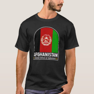Afghanistan Flag Emblem Distressed Vintage T-Shirt