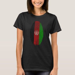 Afghanistan Flag Fingerprint It is in my DNA Gift T-Shirt