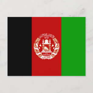 Afghanistan Flag Invitation Postcard