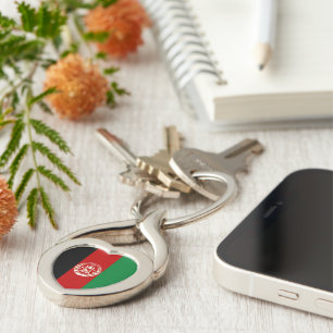 Afghanistan flag key ring