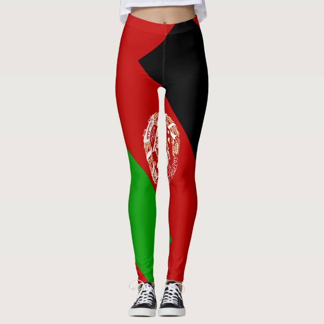 afghanistan flag Leggings (Front)