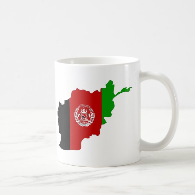 Afghanistan flag map coffee mug (Right)