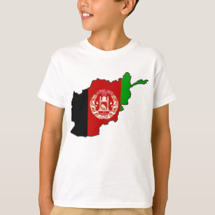 Afghanistan Flag Map T-Shirt