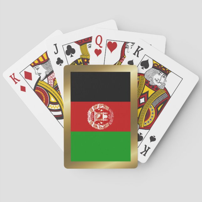 Afghanistan Flag Playing Cards (Back)