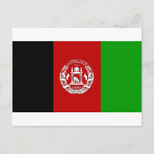 Afghanistan Flag Postcard