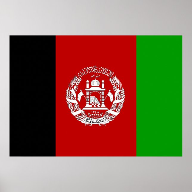 Afghanistan Flag Poster (Front)
