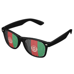 Afghanistan flag retro sunglasses