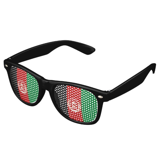 Afghanistan flag retro sunglasses (Angled)