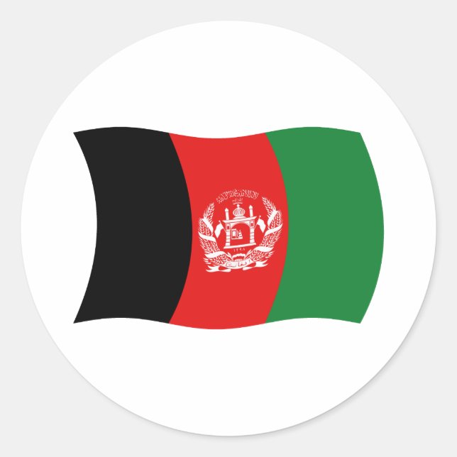 Afghanistan Flag Sticker (Front)