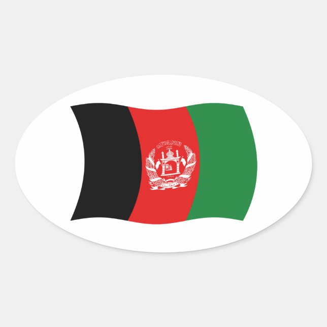 Afghanistan Flag Sticker (Front)