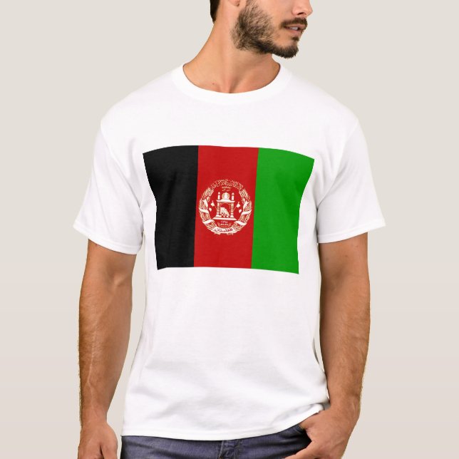 Afghanistan Flag T-Shirt, Patriotic T-Shirts, T-Shirt (Front)