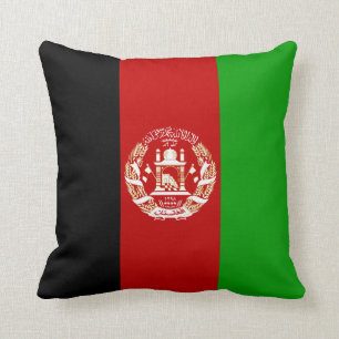 Afghanistan Flag Throw Pillow