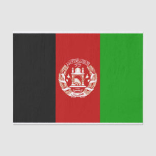 afghanistan flag tissue paper