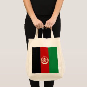 Afghanistan flag tote bag
