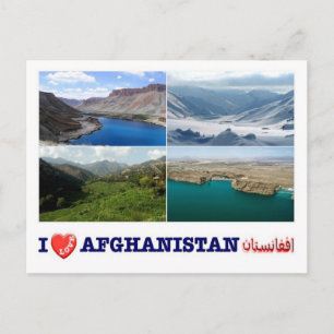 Afghanistan - I Love - Postcard