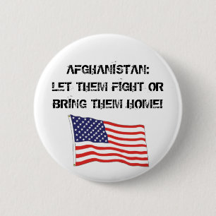 AFGHANISTAN: LET THEM FIGHT 6 CM ROUND BADGE