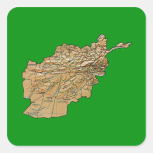 Afghanistan Map Sticker