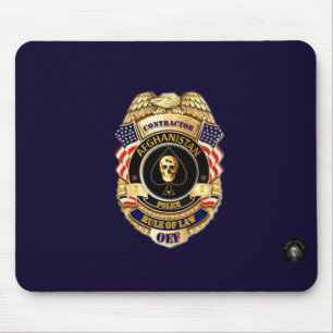 Afghanistan Police Contractor Rule of Law Pad Mouse Pad