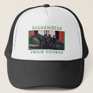 Afghanistan, Proud Veteran Graphic Trucker Hat