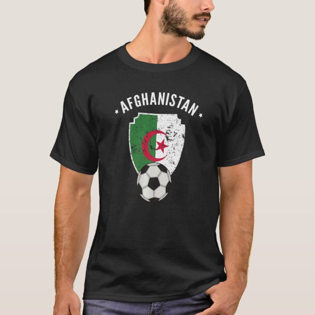 Afghanistan Soccer Afghanistan Flag Football Afgha T-Shirt (Front)