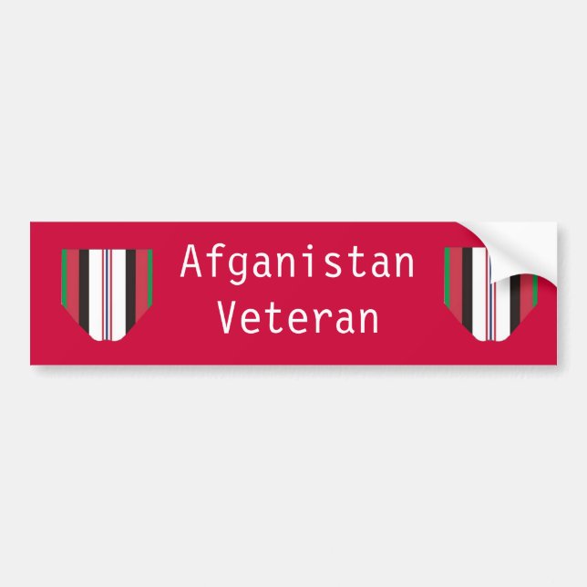Afghanistan Veteran Bumper Sticker (Front)