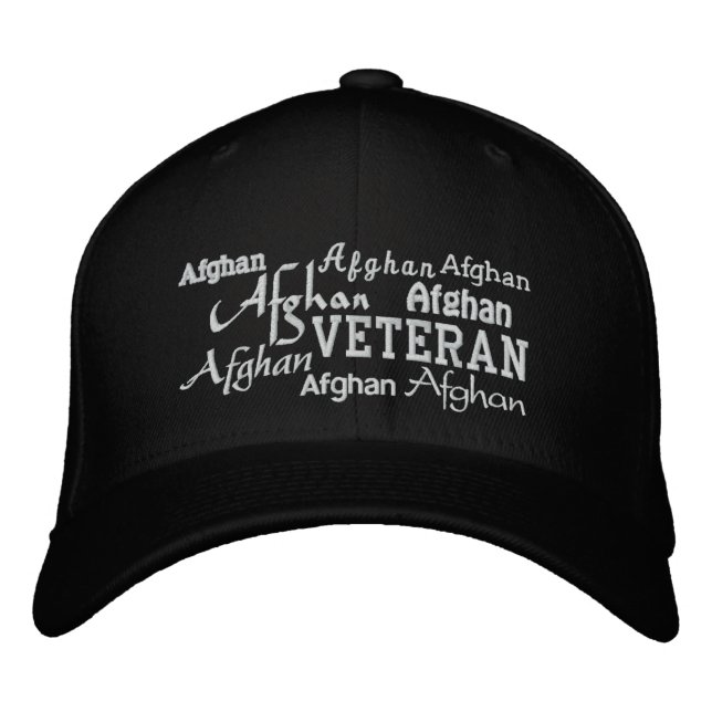 Afghanistan Veteran - Embroidered Hat (Front)