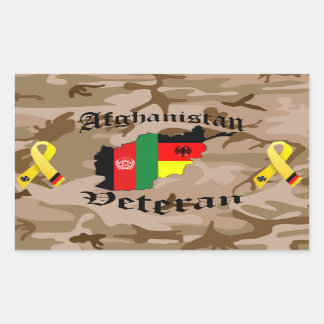 Afghanistan Veteran German Rectangular Sticker