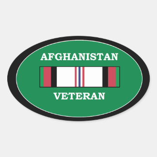 Afghanistan Veteran Oval Sticker
