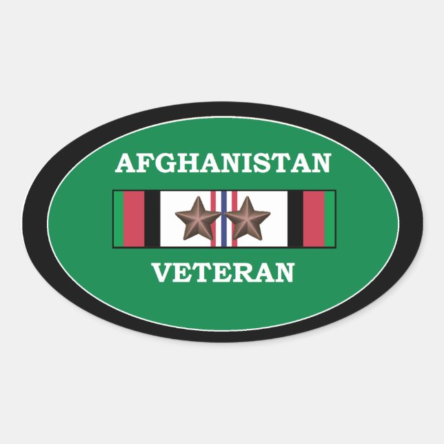 Afghanistan Veteran Stickers 2 ACS (Front)