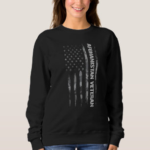 Afghanistan War Afghanistan Veteran American Flag Sweatshirt