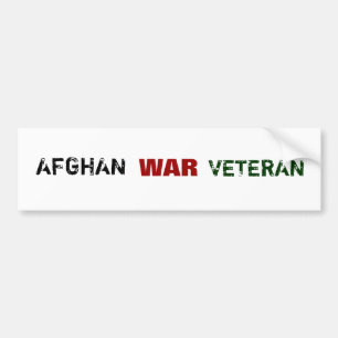 AFGHANISTAN WAR VETERANS BUMPER STICKER