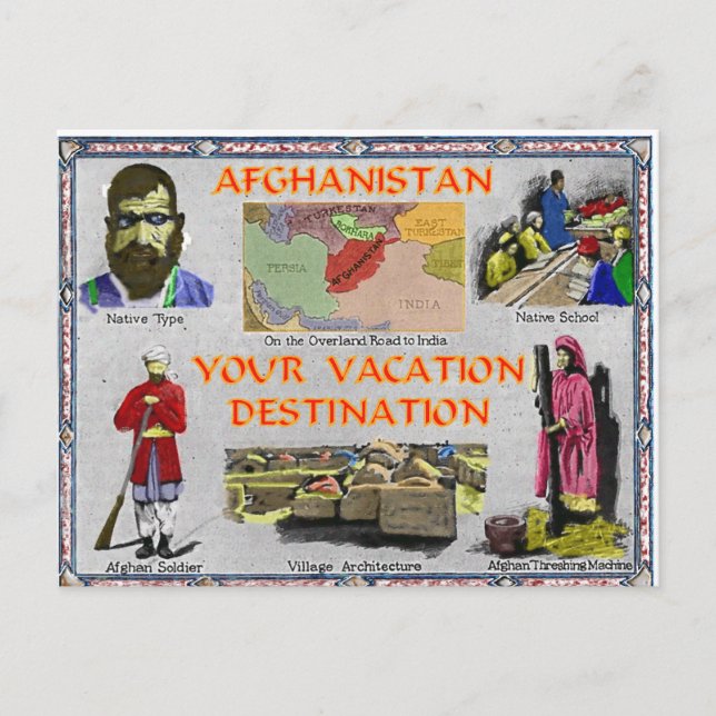 Afghanistan: Your Vacation Destination Postcard (Front)