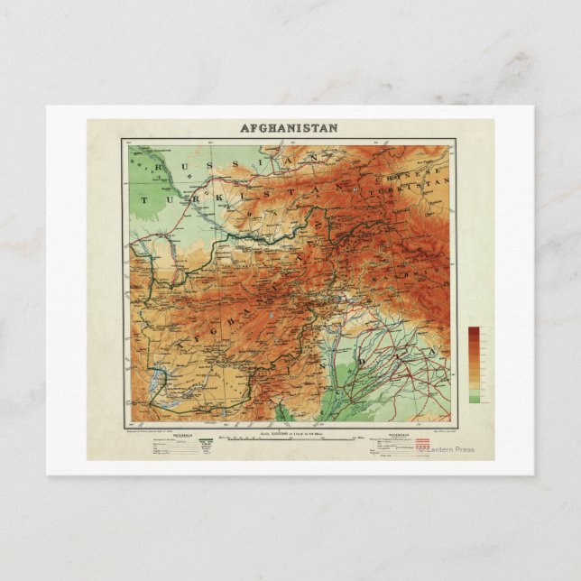AfghanistanPanoramic MapAfghanistan Postcard (Front)