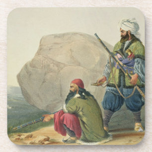 Afghaun Foot Soldiers in their Winter Dress, with Coaster