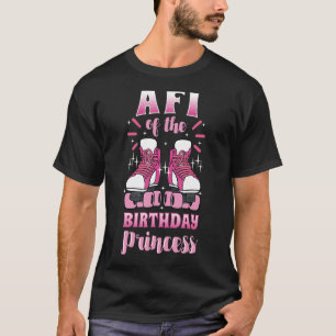 Afi of the Birthday Princess Roller Skates Skating T-Shirt