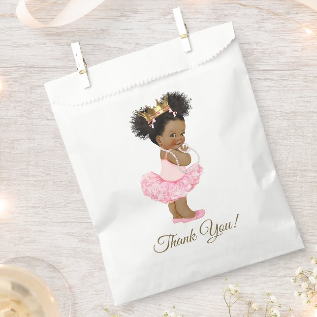 Afican American Princess Baby Shower Gift Bags (Creator Uploaded)